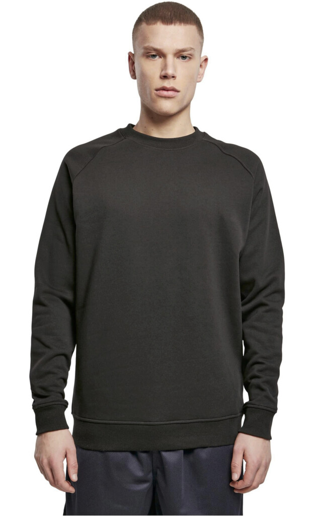 BUILD YOUR BRAND Raglan Sweat Crewneck | BY094