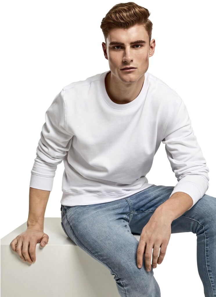 BUILD YOUR BRAND Premium Crewneck Sweatshirt | BY119