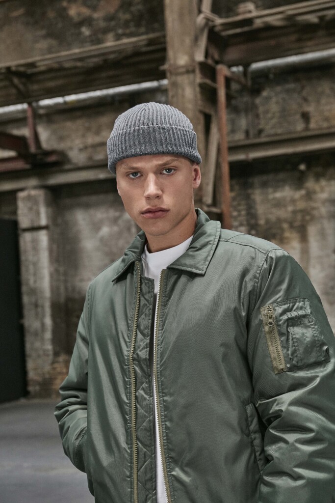 BUILD YOUR BRAND Recycled Yarn Fisherman Beanie | BY154