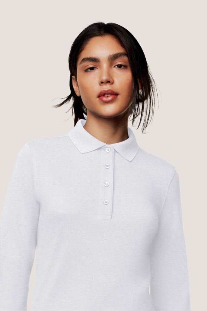 HAKRO Damen Longsleeve-Poloshirt MIKRALINAR® | HK215