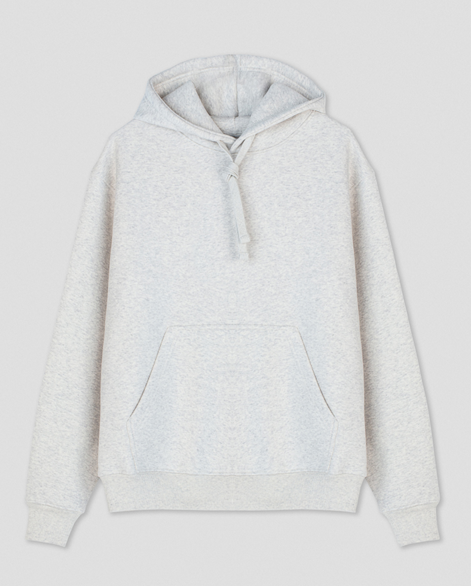 Fair produzierter Kapuzenpullover, Made in EU / light-grey, front / 340g/m² Fair produzierter Kapuzenpullover, Made in EU / light-grey, front / 340g/m²