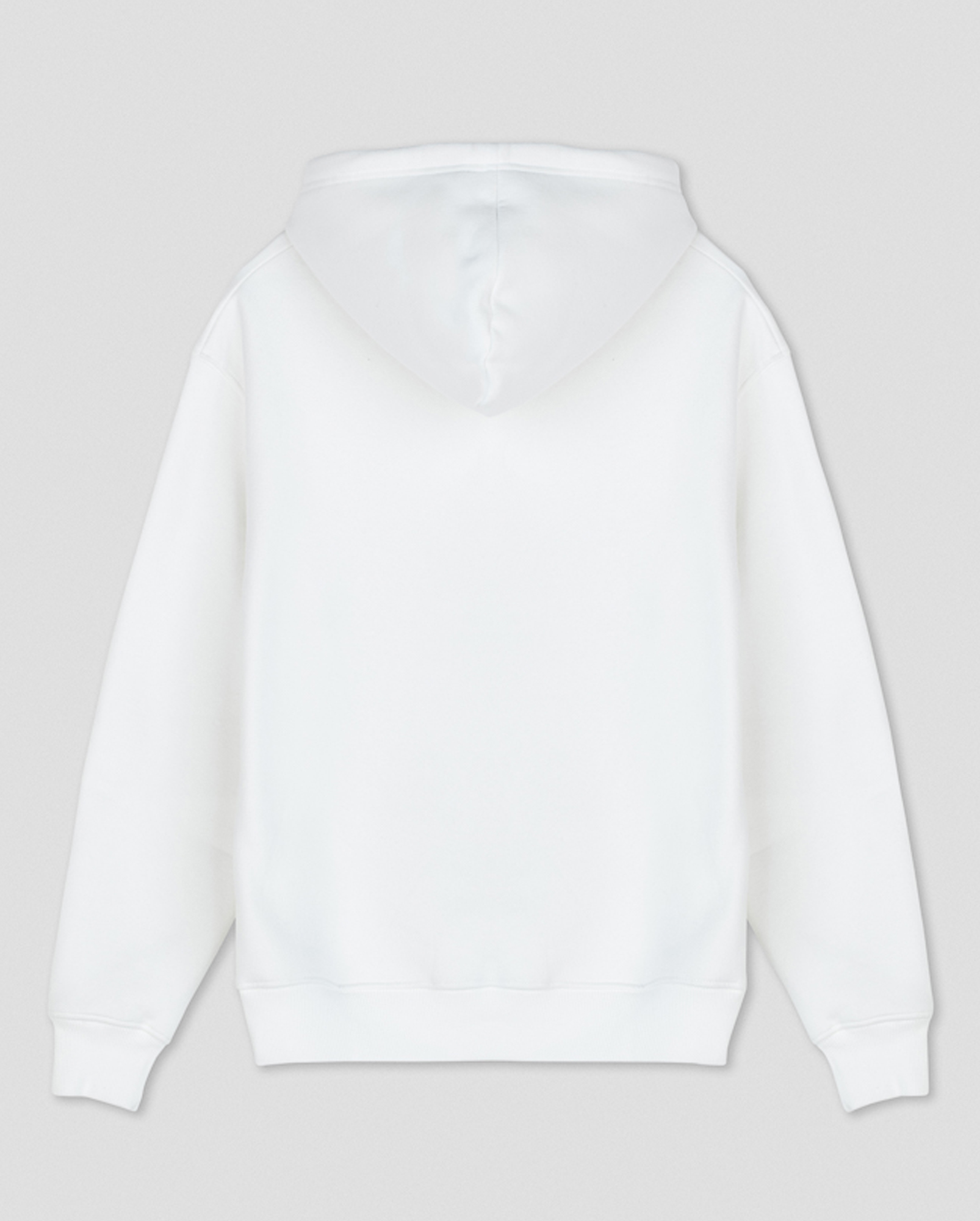 Bio-Baumwoll Kapuzenpullover, Made in EU / off-white, back Bio-Baumwoll Kapuzenpullover, Made in EU / off-white, back