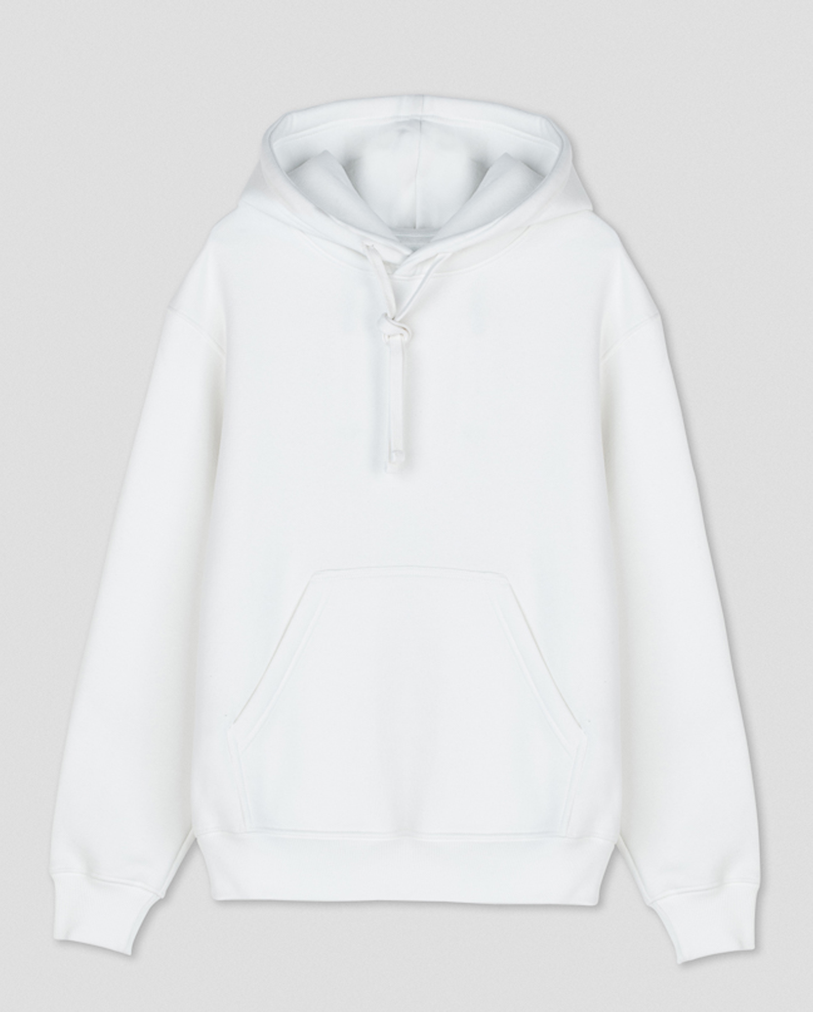 Bio-Baumwoll Kapuzenpullover, Made in EU / off-white, front Bio-Baumwoll Kapuzenpullover, Made in EU / off-white, front