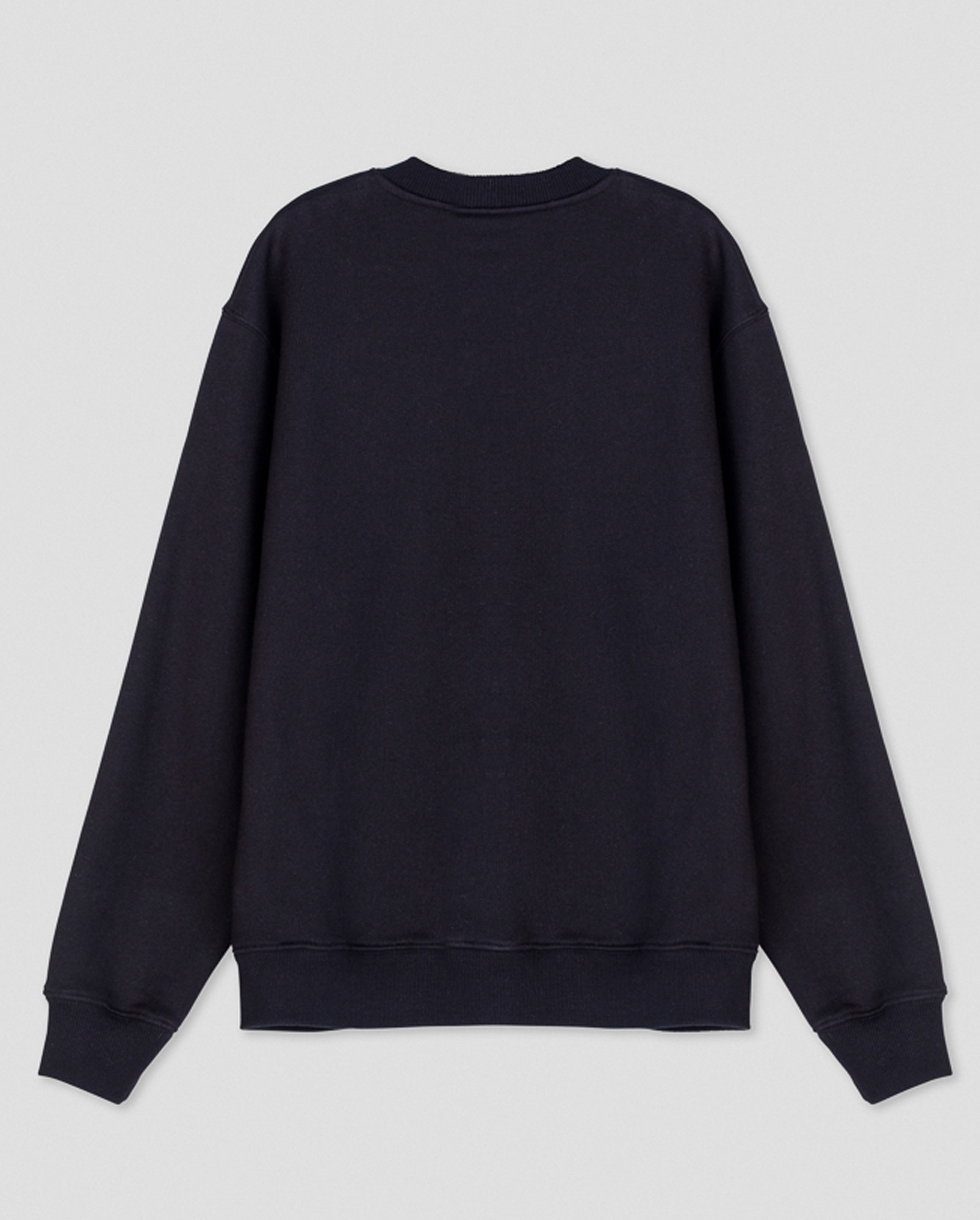 100% Bio Sweatshirt, French Terry, black / back 100% Bio Sweatshirt, French Terry, black / back