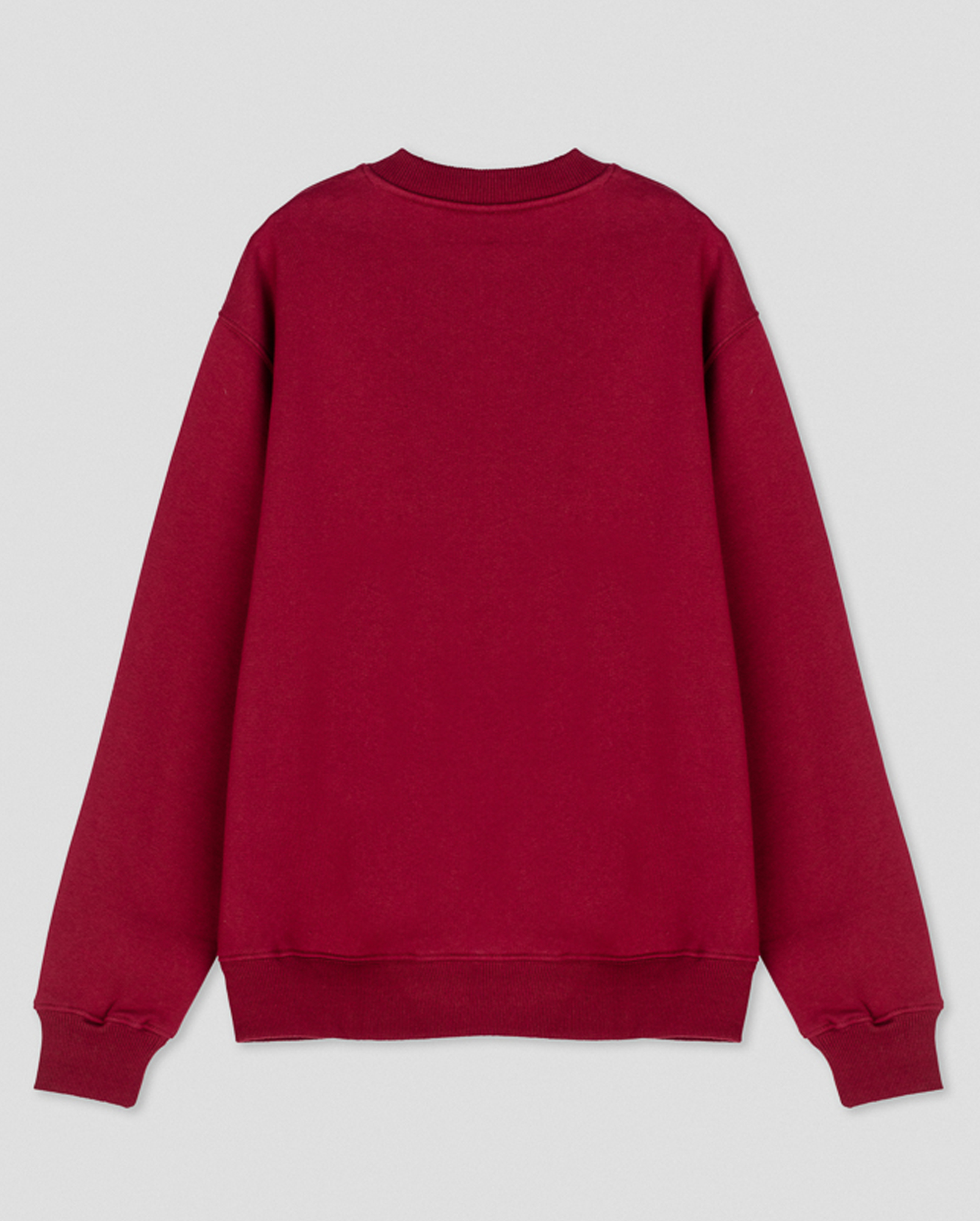 Sweatshirt aus Bio-Baumwolle / Made in Portugal, burgundy, back Sweatshirt aus Bio-Baumwolle / Made in Portugal, burgundy, back