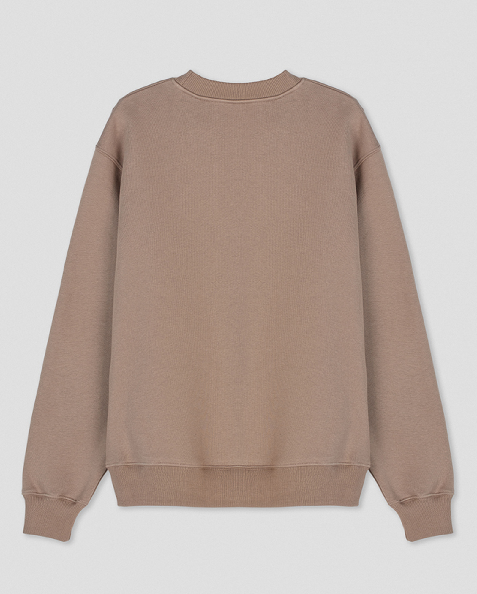 Sweatshirt aus Bio-Baumwolle / Made in Portugal, latte-brown, back Sweatshirt aus Bio-Baumwolle / Made in Portugal, latte-brown, back