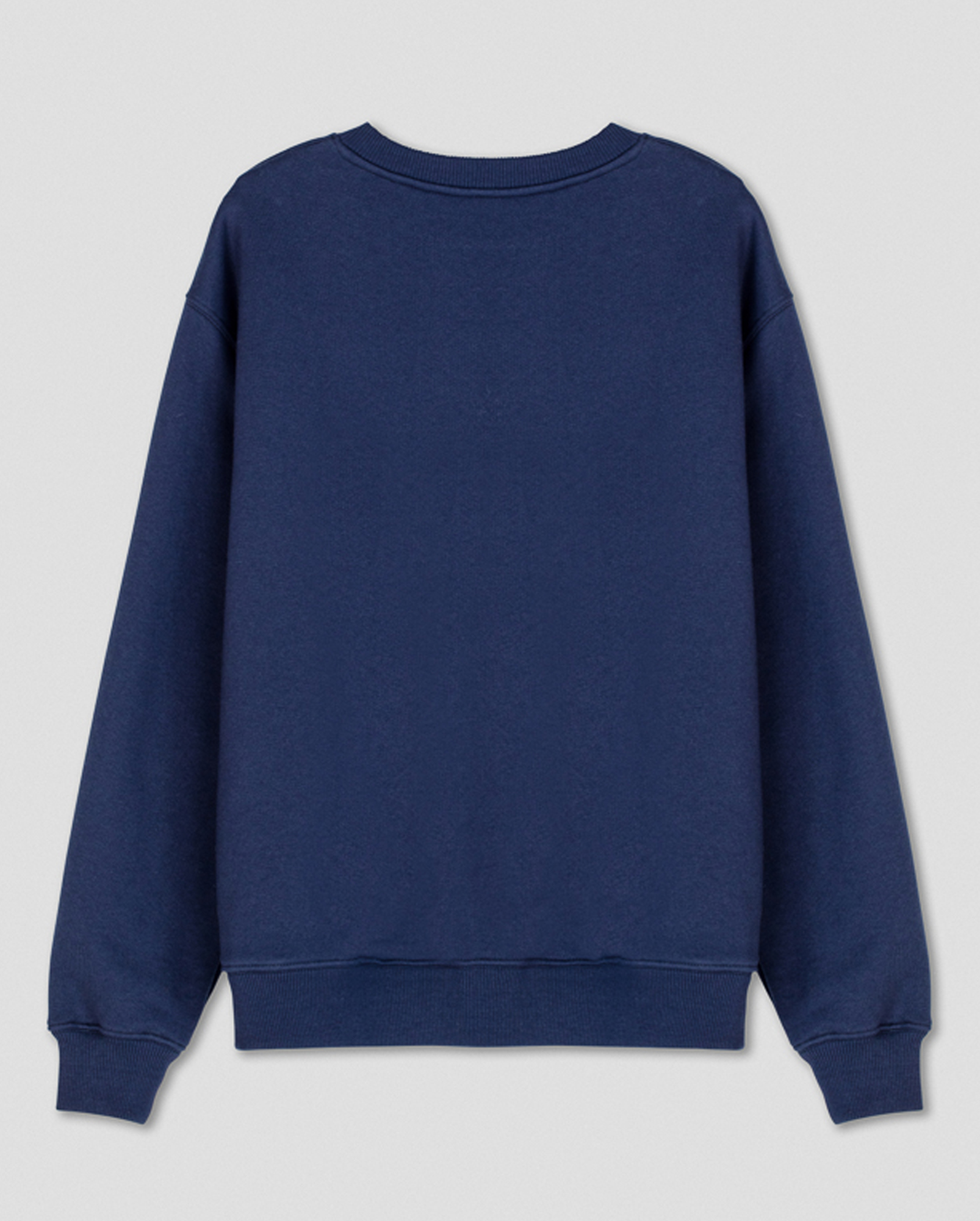 Sweatshirt aus Bio-Baumwolle, Made in EU, navy-blue, back Sweatshirt aus Bio-Baumwolle, Made in EU, navy-blue, back