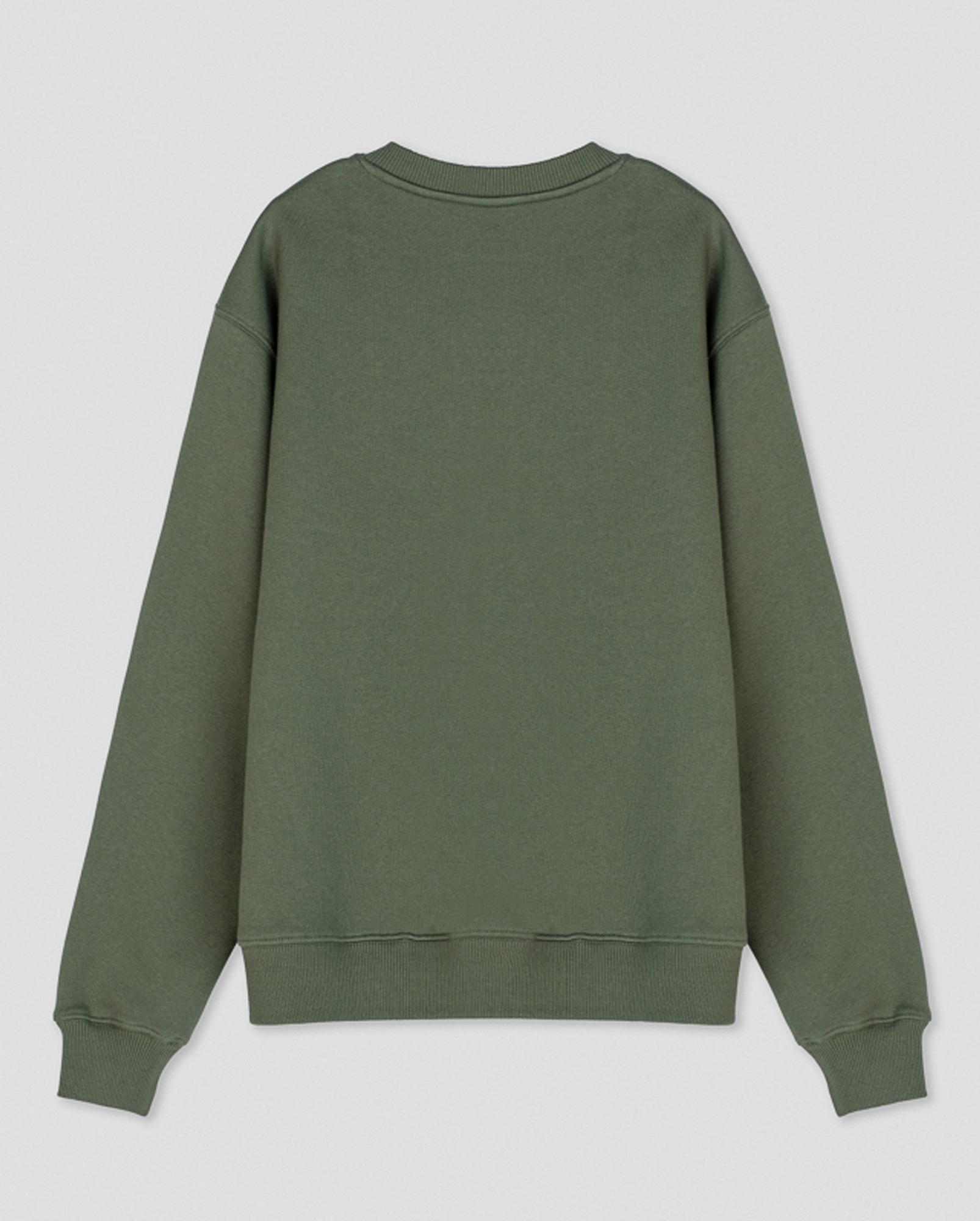 Sweatshirts Made in Portugal, 100% Bio-Baumwolle, military-green, back Sweatshirts Made in Portugal, 100% Bio-Baumwolle, military-green, back